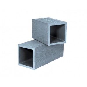 POLIVAN Столб опорный 3D WOOD (100*100), цвет СЕРЫЙ